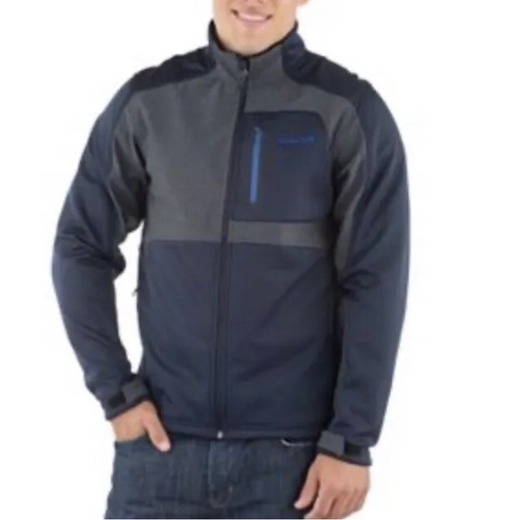 Avalanche Colorblock Softshell Men’s Jacket Blue - Picture 1 of 7